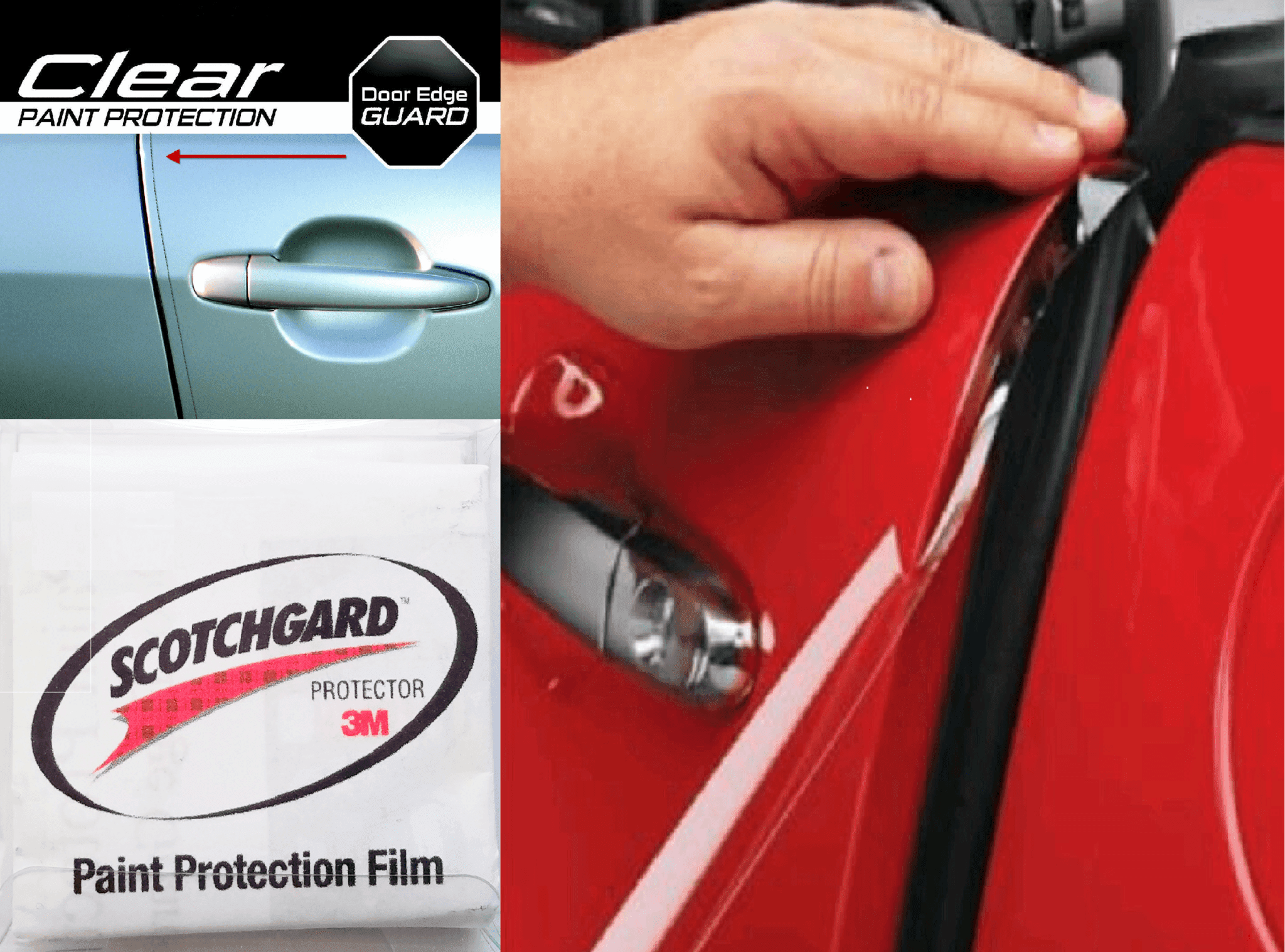 8PCS Invisible Car Door Handle Scratches Clear Protective Films Sheet Guard HOT 