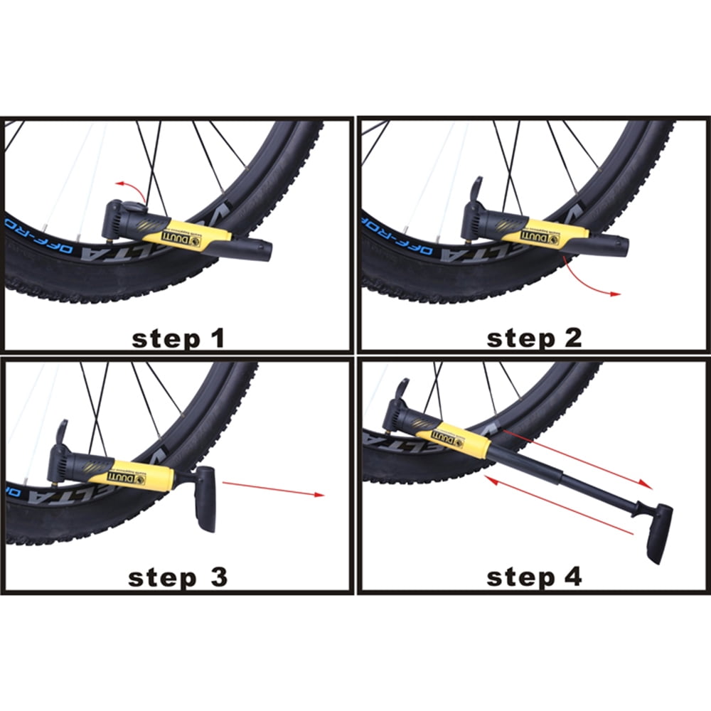 how to pump air in bike tire