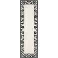thumbnail image 5 of SAFAVIEH Chelsea Petrina Zebra Bordered Wool Runner Rug, White/Black, 2'6" x 12', 5 of 10