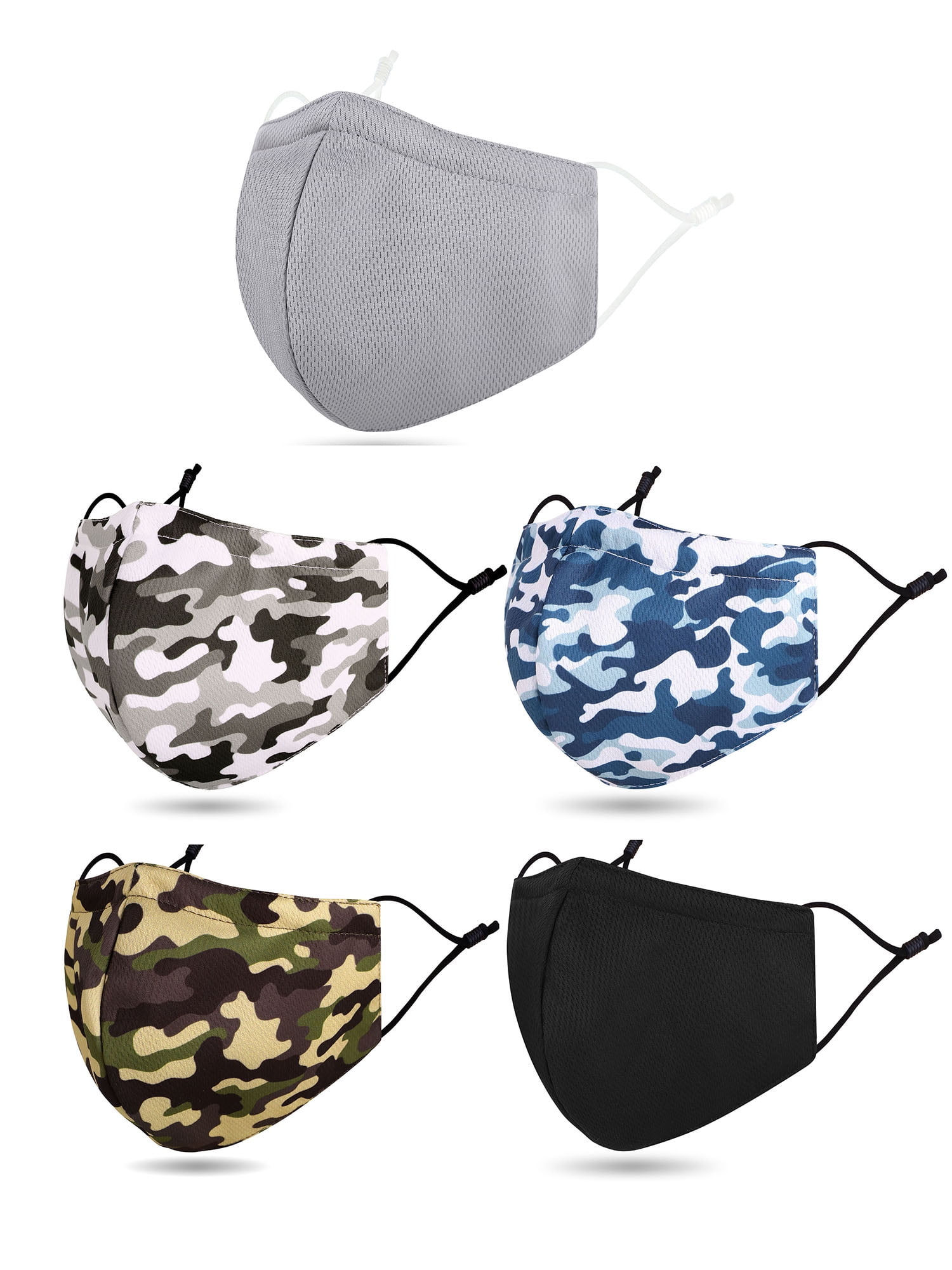 Adult Women Men Washable Reusable Fabric Cloth Face Mask with