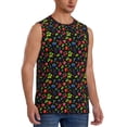 thumbnail image 2 of Fotbe Berries Men's Camiseta sin Mangas Estampada para Hombres, Playera Casual para Gimnasio, Entrenamiento, Playa-Small, 2 of 7