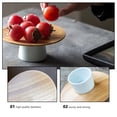 thumbnail image 2 of MasteelfCA 1Pc Round Tall Nut Dish Bamboo Ceramic Tea Tray Dessert Plate Snack Storage Dish, 2 of 8