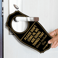 thumbnail image 3 of Signs ByLITA Please Don't Come In, We Are Doing Things that Don't Include You Door Hanger - Navy Blue, 4" x 8", 3 of 5