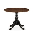 thumbnail image 2 of DST-WBK-TP - Wood Table - Walnut Table Top and Black Pedestal Leg Finish, 2 of 2