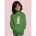 thumbnail image 2 of Adorable Bunny W Hearts Hoodie Juniors -Image by Shutterstock,  Small, 2 of 4