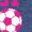 HEATHER NAVY, variant on Instant Message - Play Like a Girl Soccer - Toddler Girls Fitted Short Sleeve T-Shirt