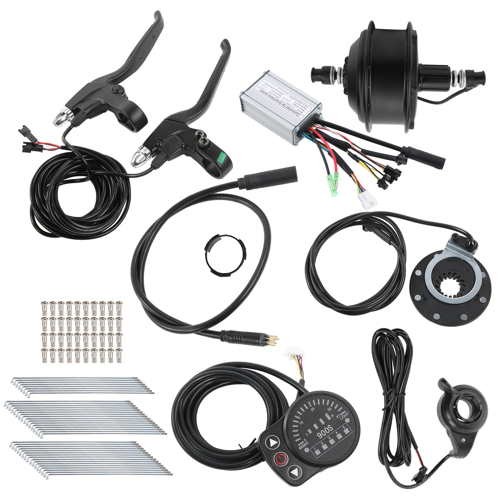 Moteur Roue électrique 26 Pouces 36V/48V 250W - Pour Conversion Vélo, Moyeu Avant/arrière, Sans Balai, Neuf