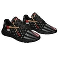 thumbnail image 6 of Firefighter Thin Red Line American flag Shoes Sneakers Black Size 12, 6 of 7