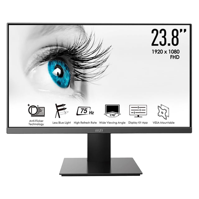 Monitor 23.8 MSI PRO MP241X 4ms 60Hz Full HD IPS HDMI D-Sub