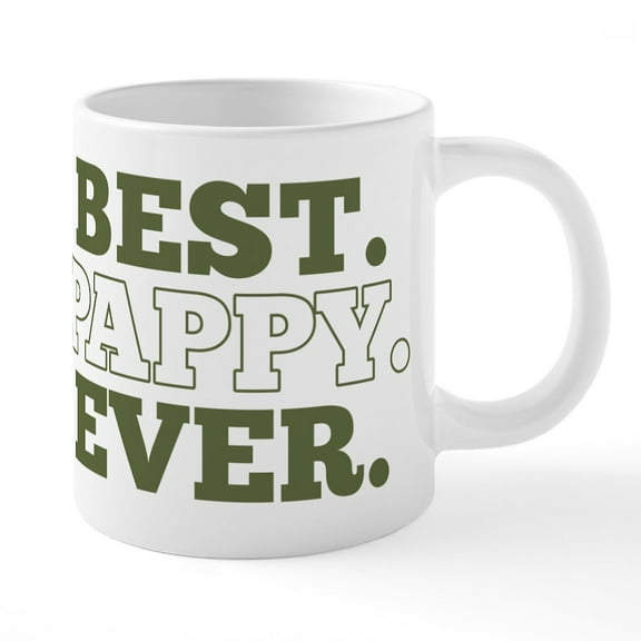 CafePress - Best Pappy Ever - 20 Oz White Ceramic Mega Mug