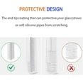 thumbnail image 5 of Straw Cleaner Brush Set, 10 Pieces 6.9 Inch Stainless Steel Handle Straw Brush Set, Extra Long Straw Brush for Tumbler, Sippy Cup, Water Bottle and Tubes, 5 of 5