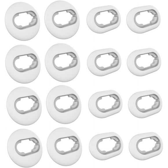 AIR-Replacement Earbud Tips Compatible with Samsung Galaxy Buds Live Headphones Ear Bud Tips Silicone Ear Tips Earbuds Tips 8 Pairs (White,)