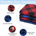 thumbnail image 2 of Big Brother Dog Bandana 2 Pack Plaid Dogs Bandanas Triangle Pet Scarf Pregnancy Announcement Gender Reveal Outfit Gift for Dog Lover Owner (Blue,Red) Small, 2 of 6