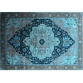 thumbnail image 1 of Ahgly Company Indoor Rectangle Oriental Light Blue Industrial Area Rugs, 5' x 7', 1 of 4