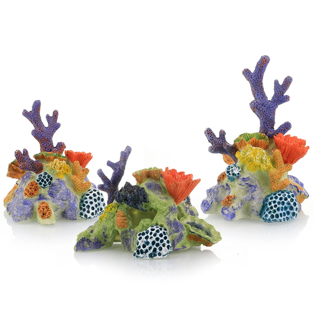 KYAIGUO Fish Tank Decor Stable Artificial Resin Coral Aquarium Decorations Fish Tank Accessories
