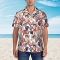 thumbnail image 5 of Picia Starfish Shell Gentle Cotton Regular Fit Short Sleeve Casual Hawaiian Shirt for Men-X-Large, 5 of 8