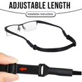 thumbnail image 4 of Sangle de Lunettes de Sport Universelle Réglable Retenue de Lunettes Ajustement Sécurisé Design Confortable pour Hommes Femmes Adultes, 4 of 7