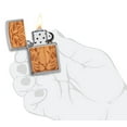 thumbnail image 6 of Zippo Woodchuck USA Cherry Tiger Head Brushed Chrome Pocket Lighter, 6 of 7