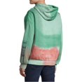 thumbnail image 3 of Elevenparis Mens Tie Dye Hoodie Sweatshirt, Green, XX-Large, 3 of 3