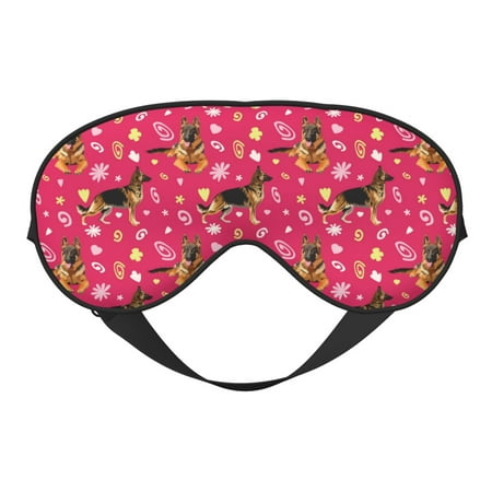 Xecao German Shepherd Dog for Soft Fluffy Sleeping Blindfold Nap eye cover tailored for the utmost comfort for girls women kids and adults.