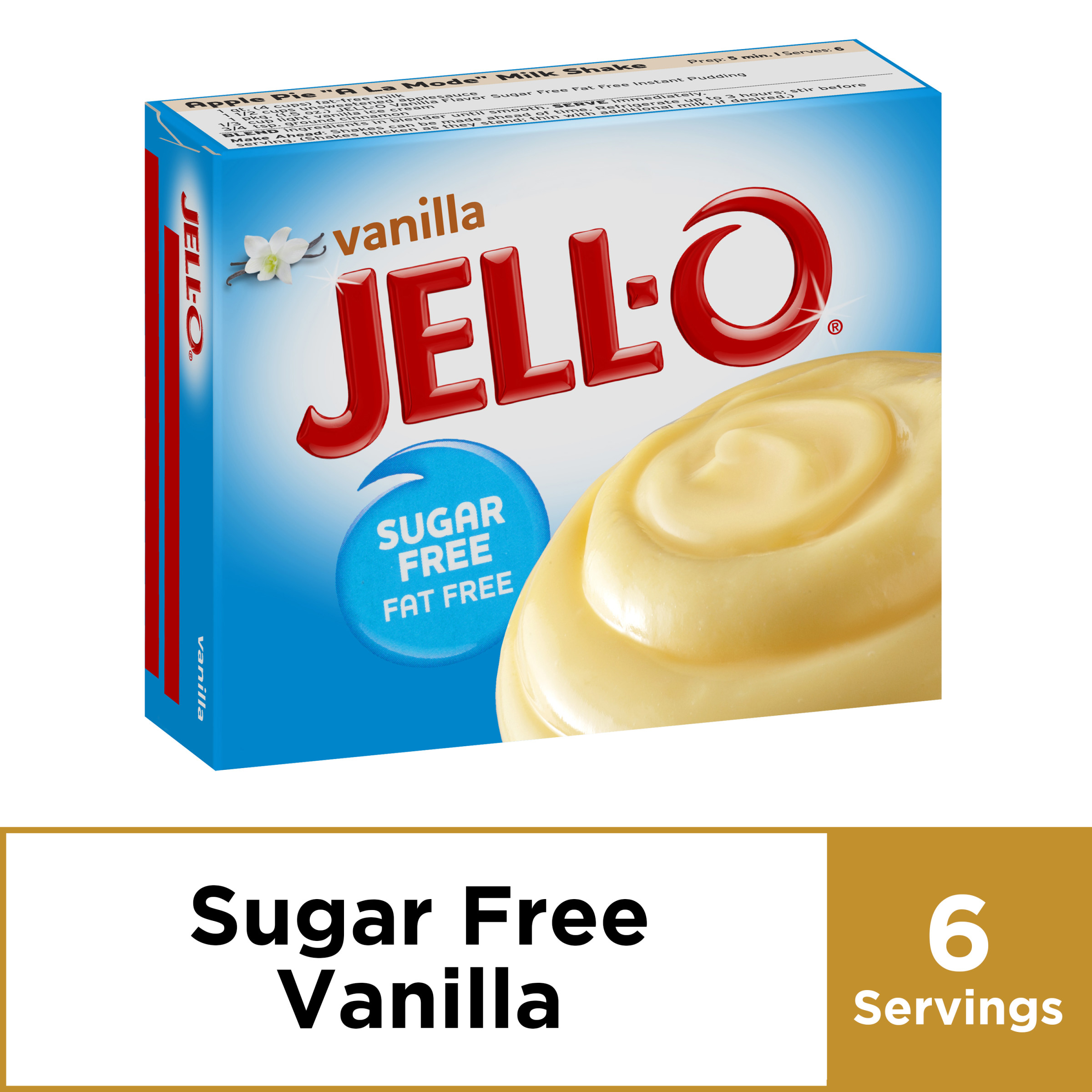 JellO Fat Free Cook & Serve Tapioca Pudding, 3 oz Box