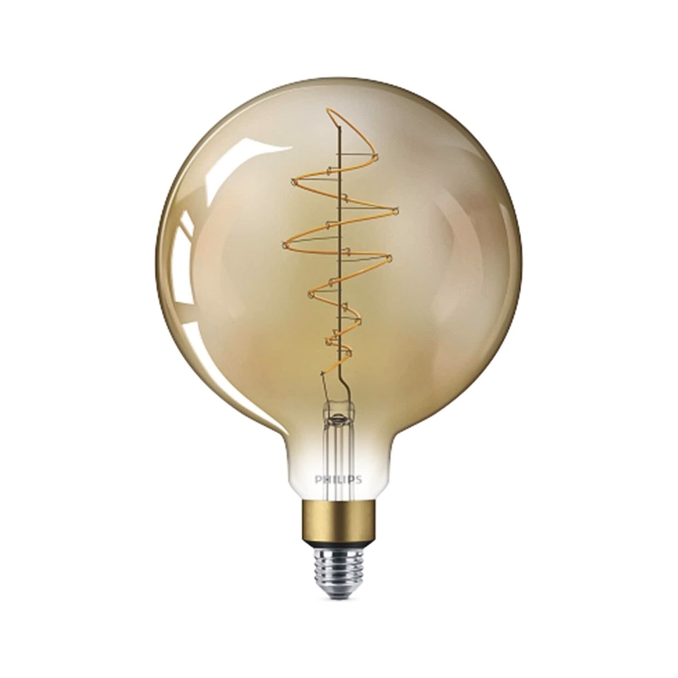 Philips Dimmable LED Light Bulb, Vintage, Indoor/Outdoor, 7.5 Watt LED, 40W Replacement, E26 Base,  Amber Light, G630
