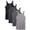 Black/Greys, variant on Women's 4-Pack Modern Shelf Bra Cami Base Layer