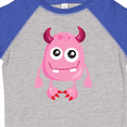 thumbnail image 4 of Inktastic Cute Monster, Pink Monster, Funny Monster, Horns Boys or Girls Toddler T-Shirt, 4 of 5