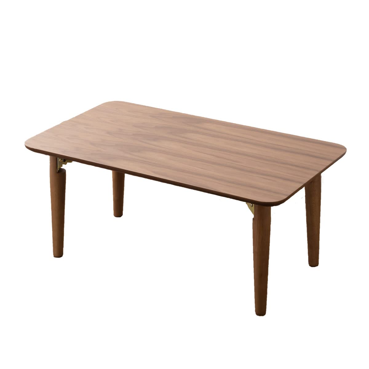 EMOOR Wood Folding Coffee Table - Pear-Shaped Low Table For Small Spaces & Floor Sitting
