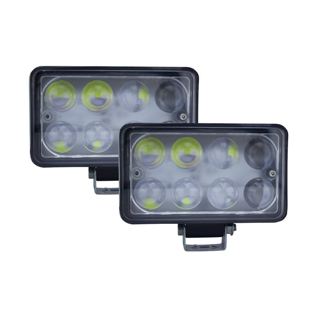 Faros Rectangulares 8 Leds TUNELIGHT-RENOVATIO Luz Blanca 32w