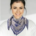 thumbnail image 4 of Pañuelo cuadrado de algodón, bandana cuadrada de algodón hecha a mano para hombres y mujeres, para entrenamiento al aire libre., 4 of 9