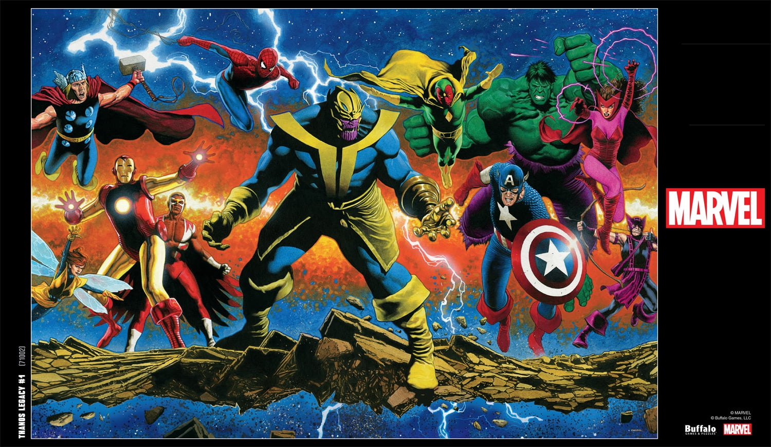 Buffalo Games 1500-Piece Marvel Thanos Legacy #1 Interlocking Jigsaw Puzzle for Adults Ages 14+
