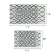 thumbnail image 5 of Sussex Home Non Skid Washable Kitchen Runner Rugs Set of 2 - Ultra-Thin Lattice Area Rugs for Laundry Room, Entryway, Bathroom - Multipurpose Set of 44 x 24 and 31.5 x 20 Inches Floor Mats, 5 of 8