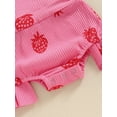 thumbnail image 7 of FEORJGP Infant Baby Girl Summer One-piece Rompers 0 3M 6M 12M 18M Toddler Cute Ruffle Sleeveless Jumpsuits Strawberry Print Square Neck Bodysuit Newboual Playsuits Clothes for Daily Vacation, 7 of 7