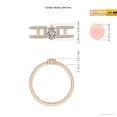 thumbnail image 4 of ANGARA Natural 0.4 Ct. Diamond Classic Stackable Ring in 14K Rose Gold for Women (Ring Size: 3), 4 of 9