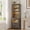 Rustic Brown, variant on VKCC 55" Farmhouse LED Nightstand with Hidden Drawer & Charging Station, 2-Drawer Bedside Table for Bedroom, White