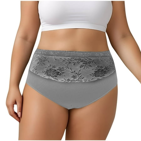 Womens Underwear Black Best No Panty Line Underwear  Women s Plus Size Lace Splice Underwear Sexy Briefs