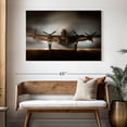 thumbnail image 3 of Elephant Stock Flying Fortress Airplane Wall Art - Horizontal Canvas Wall Art - Living Room Wall Decor - Transportation Canvas - Black And Gray Decor - 48" x 32", 3 of 8