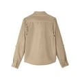 thumbnail image 5 of Harriton M580LW Women's Key West Long Sleeve Performance Staff Shirt-Khaki-2XL, 5 of 5
