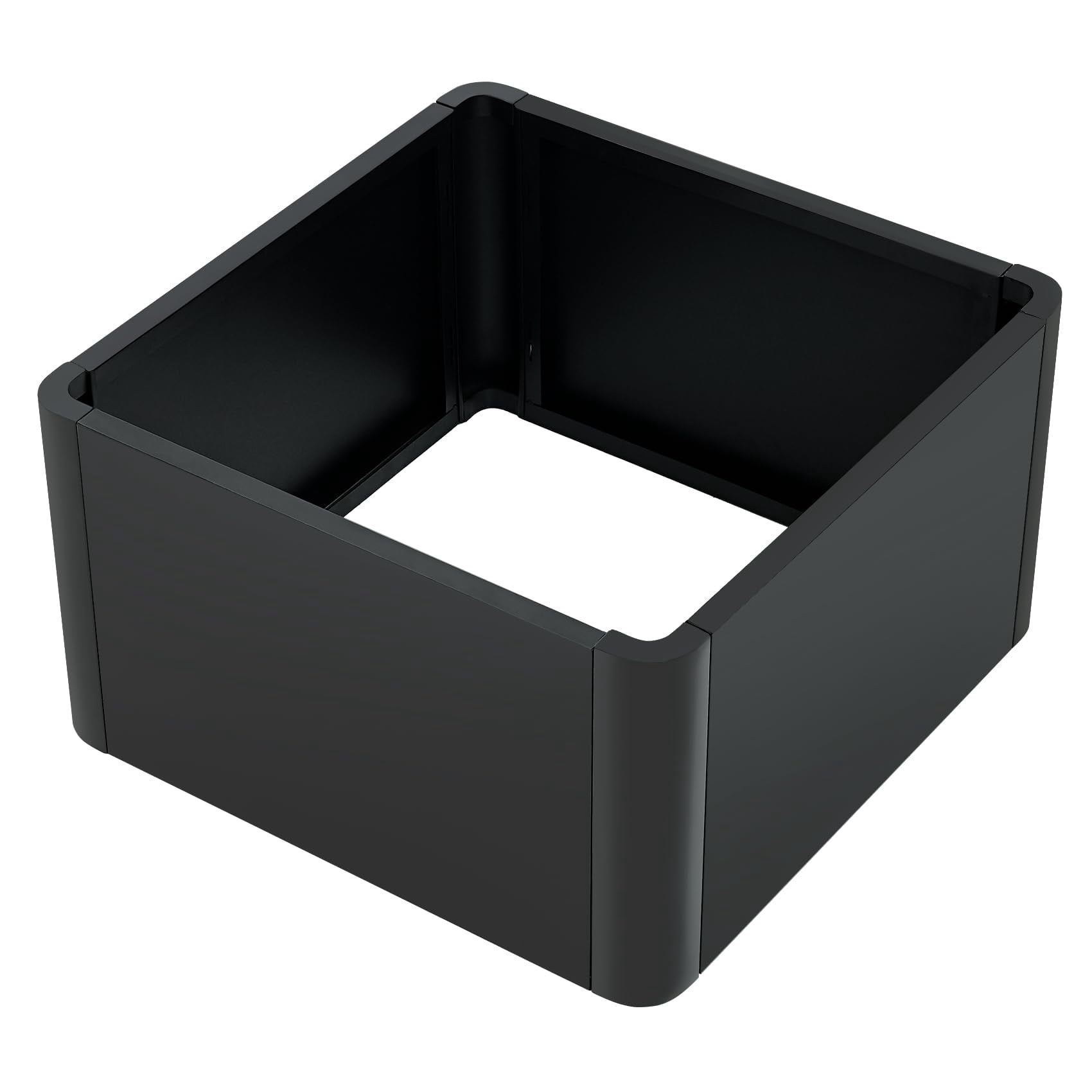 Large Rectangular Metal Planter Box, Home Garden Plant Pots, Indoor Windowsill Planter, Large Garden Planters with Rounded Corners for Outdoor Plants for Patio Deck Garden, With or Without Bottom