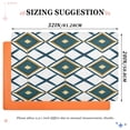 thumbnail image 6 of Yayeee Doormat for Inside 20"x32" Absorbent Low-Profile Washable Non-Slip Rubber Backed Entryway Rug, Gold Geometric Pattern, 6 of 8