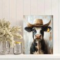 thumbnail image 2 of Qisvanset Framed Canvas Wall Art, 12x16 Inch Funny Cow Whimsical Farm Animal Nursery Decor, 2 of 5