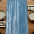 thumbnail image 5 of Table Runners 72 Inches Long Dress Scarves, Vintage Blue Farmhouse Kitchen/Dining Table Runner, Coffee Tablerunners, Modern Abstract Art Ombre 16x72 Inch, 5 of 9