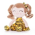 thumbnail image 3 of Gloveleya First Baby Dolls Baby Toy Plush Animal Dolls Soft Toys Light Skin Tiger Dress 9 Inches, 3 of 8