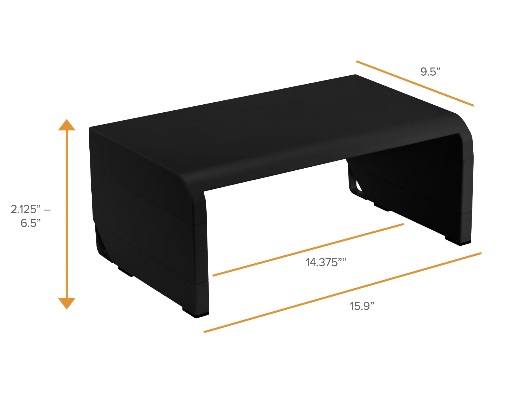 Bostitch® Office Monitor Stand, Black