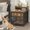 Rustic Brown + Black, variant on Crate Furniture for Small Dogs, Wooden Kennel, Indoor Crate End Table, Two-Tier Small Crate, for Living Room, Bedroom, Black and Rustic Brown DC01BR