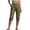 *Army Green, variant on VBVC Women's Straight Leg Cargo Capri Pants,Button Closure Cropped Trousers For Women,Ladies Lightweight Summer Knee-Length Pants with Pockets,Army Green,S-3XL