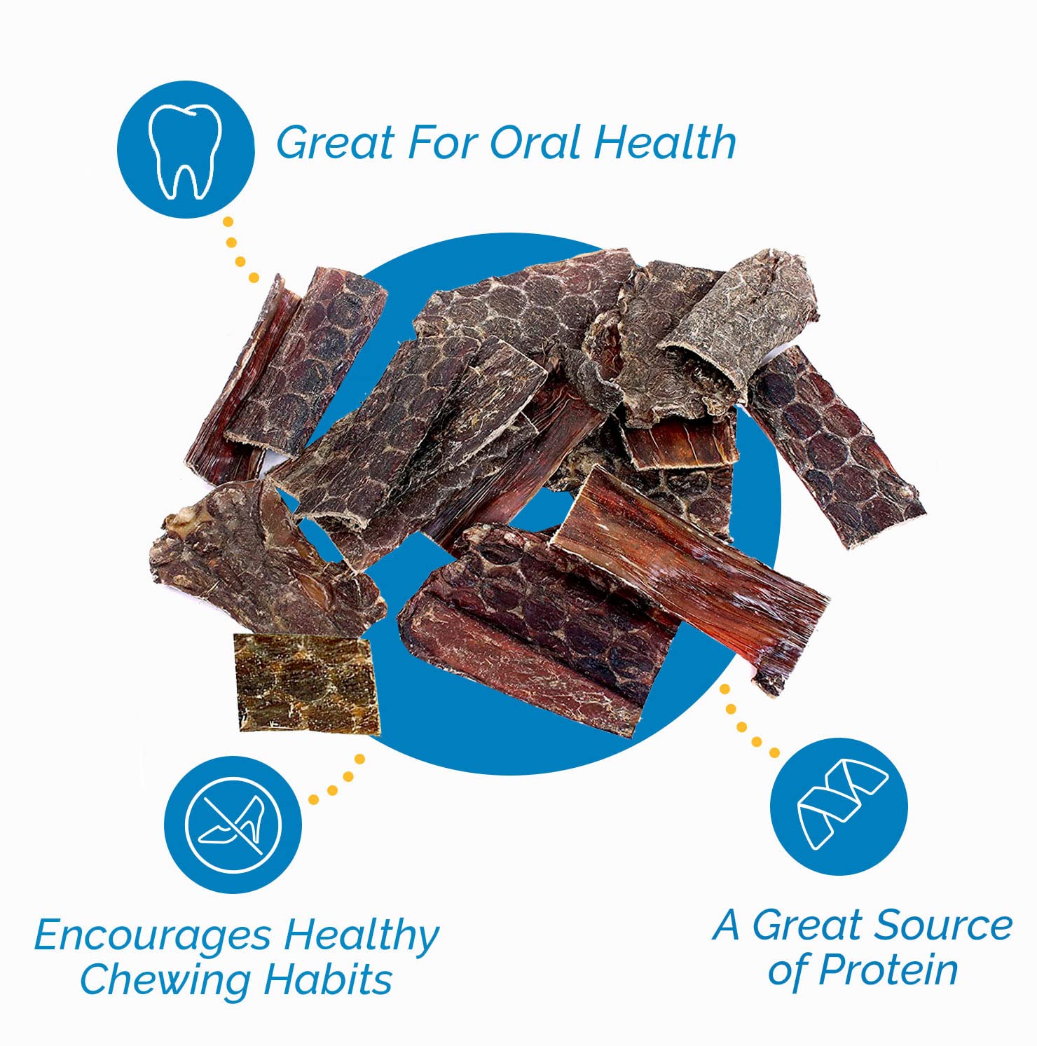 Free-Form (1 Pound) Beef Dog Treats Esophagus for Dogs 100% Natural Healthy Chews for Dogs - All Natural Jerky Meat Free of Preservatives, Hormones, Additives