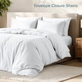 thumbnail image 6 of Bare Home Luxury Duvet Cover and Sham Set - Premium 1800 Collection - Ultra-Soft - Full, White, 3-Pieces, 6 of 10