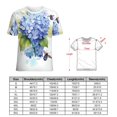 thumbnail image 2 of Bee And Flowers T-Shirt O Neck Retro Print Big Size T-Shirts Short Sleeve Tees Womens Pretty Design, 2 of 5